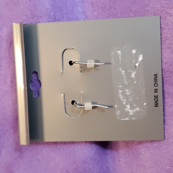 Silver Plated Crystal Earrings - Picture 4 of 4